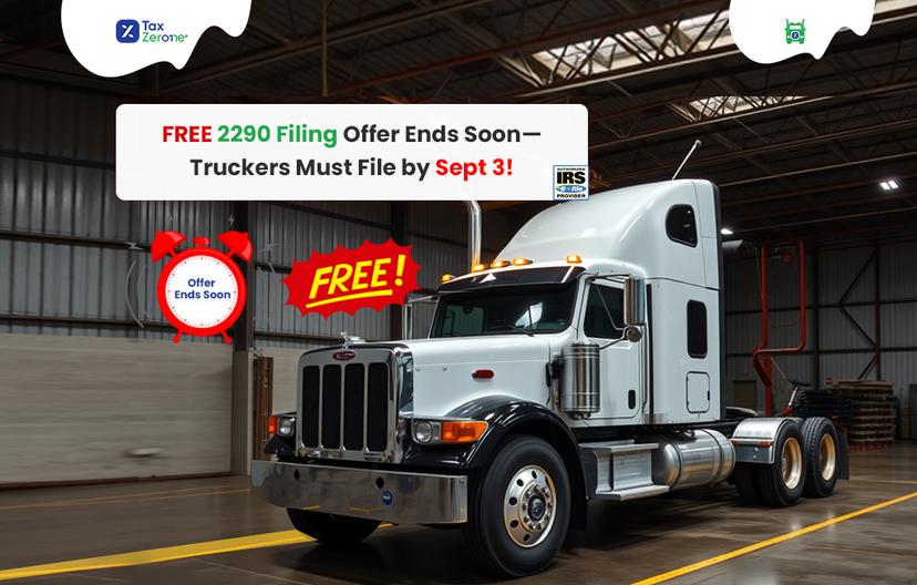 Free 2290 Filing Offer Ends Soon—Truckers Must File by Sept 3!