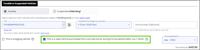  How to File Form 2290 for a Privately Purchased Vehicle in TaxZerone